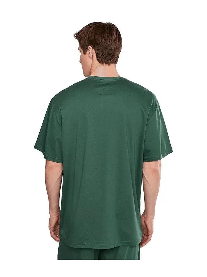 Футболка из мерсеризованного хлопка Mercerized Cotton Short Sleeve Crew Polo Ralph Lauren — изображение 4 из 5, лесной