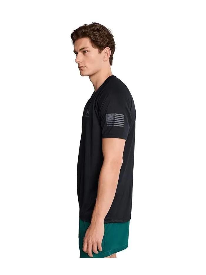 Футболка Freedom Tech Short Sleeve Under Armour — изображение 3 из 5, черный