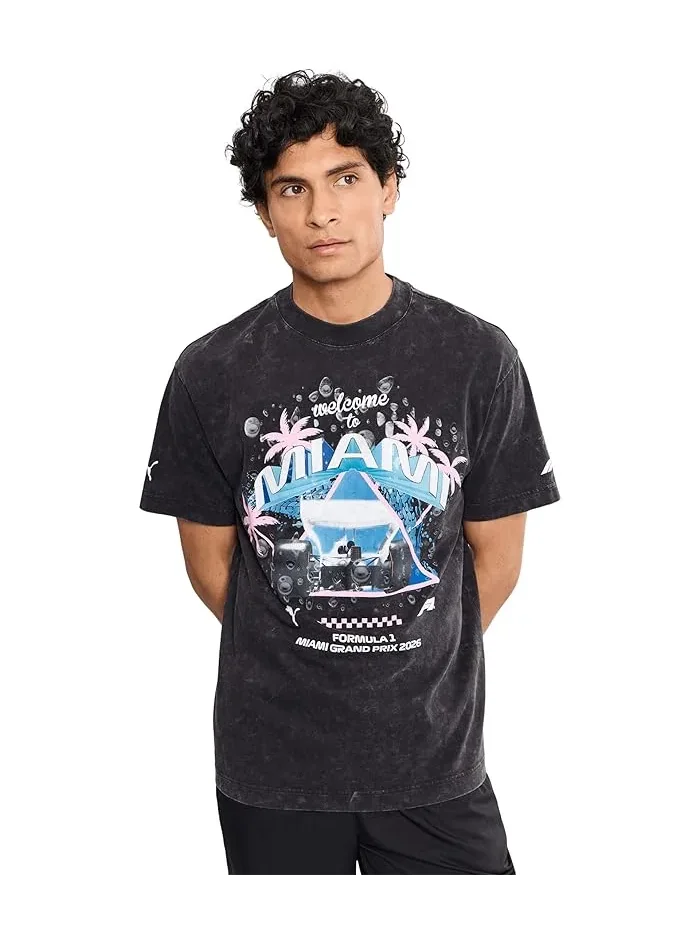 Футболка с графикой повседневная Formula 1 Miami Washed Graphic PUMA