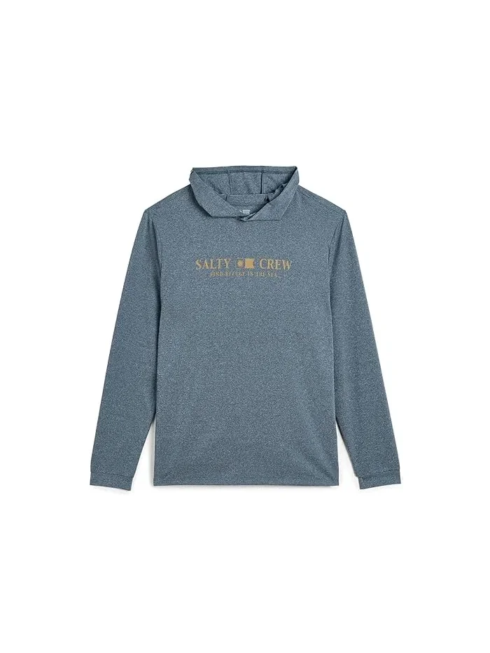 Футболка с капюшоном Flagship Hood Sunshirt Salty Crew — изображение 1 из 3, темно-синий