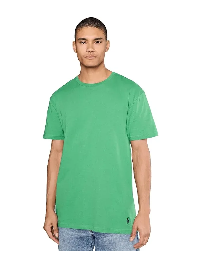 Футболка Classic Fit Crew Polo Ralph Lauren — изображение 1 из 4, белый/зеленый/синий