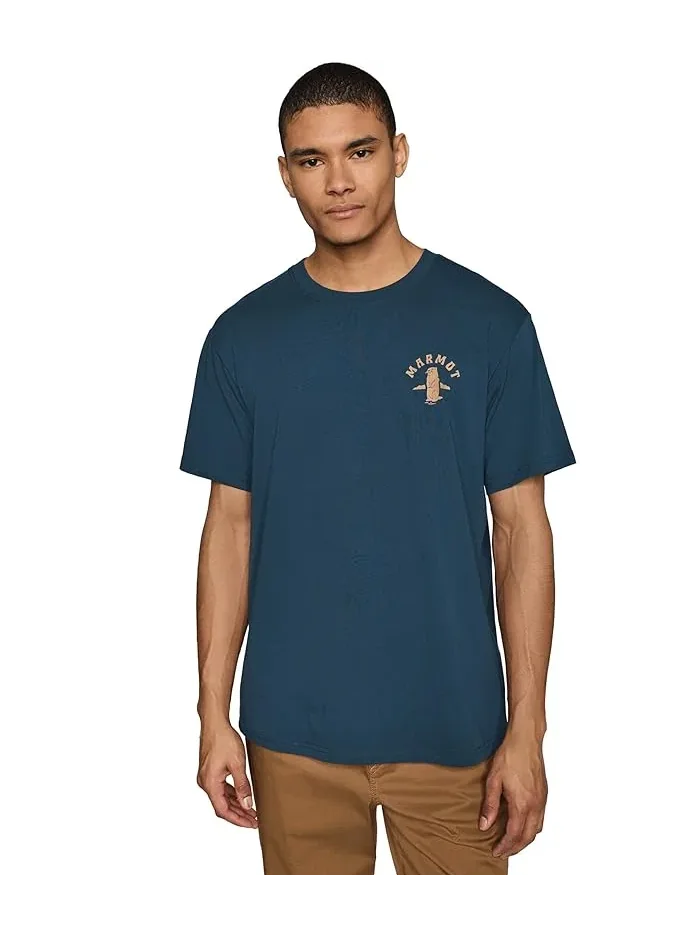 Футболка MMW Circle Critter Tee Marmot — изображение 1 из 5, темно-синий