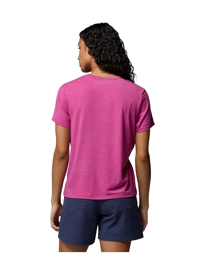 Футболка Columbia CSC Soft Stretch Short Sleeve Tee — изображение 4 из 5, фуксия
