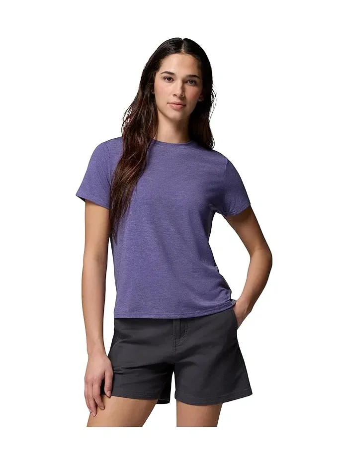 Футболка Columbia CSC Soft Stretch Short Sleeve Tee, Stormwatch Heather — изображение 1 из 5, хайзер