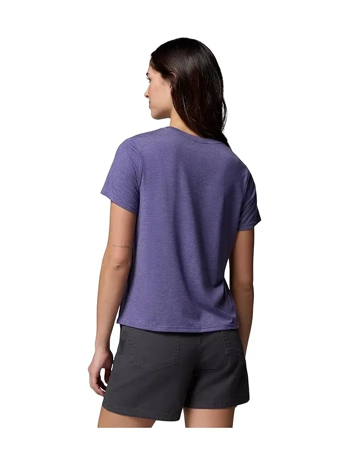 Футболка Columbia CSC Soft Stretch Short Sleeve Tee, Stormwatch Heather — изображение 4 из 5, хайзер
