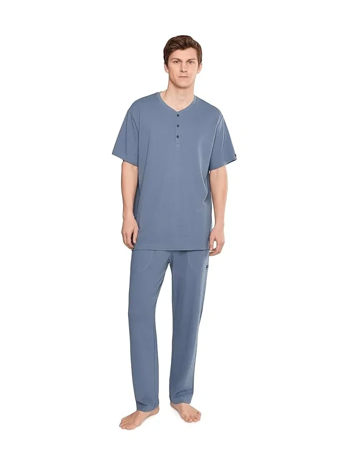 Футболка хенли с коротким рукавом Polo Ralph Lauren — изображение 2 из 5, камнестень