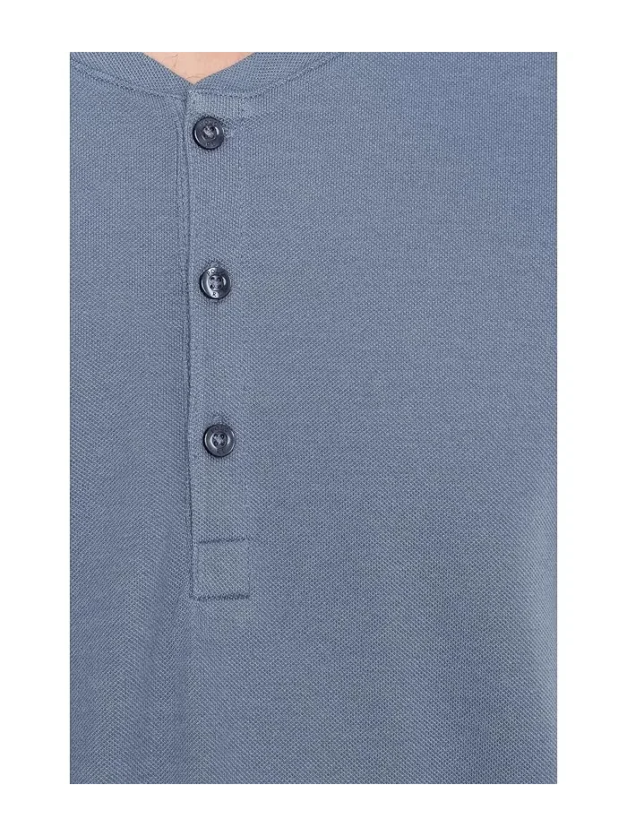 Футболка хенли с коротким рукавом Polo Ralph Lauren — изображение 5 из 5, камнестень