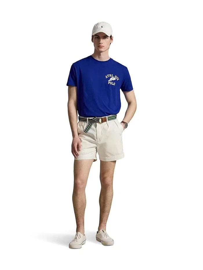 Футболка с логотипом Classic Fit Polo Ralph Lauren — изображение 2 из 4, серый/белый