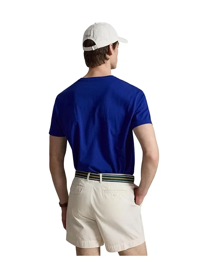 Футболка с логотипом Classic Fit Polo Ralph Lauren — изображение 3 из 4, серый/белый