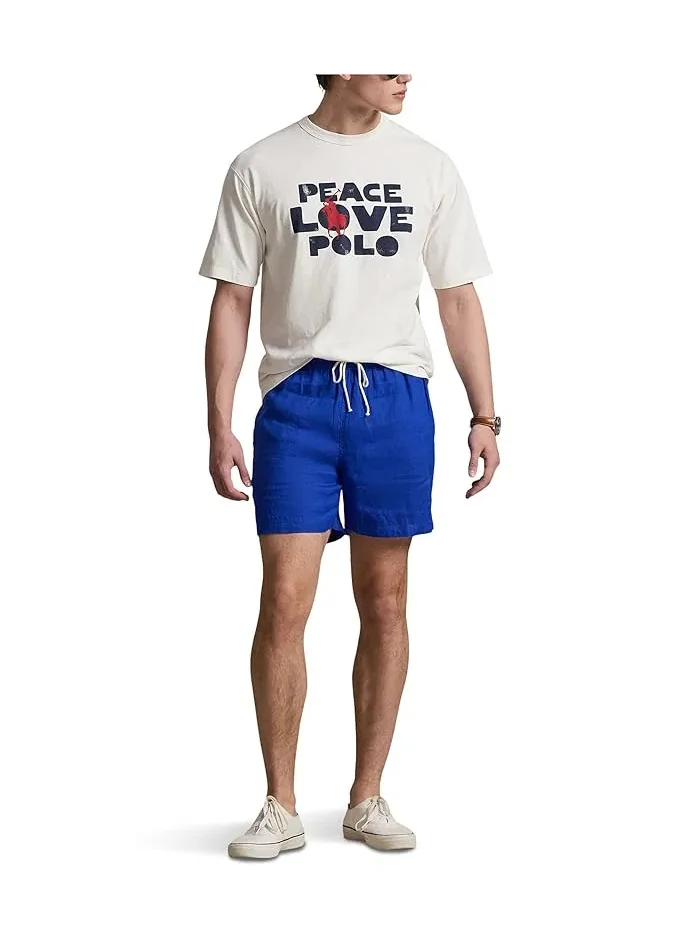 Футболка Polo Ralph Lauren Classic Fit Peace Love — изображение 2 из 5, белый
