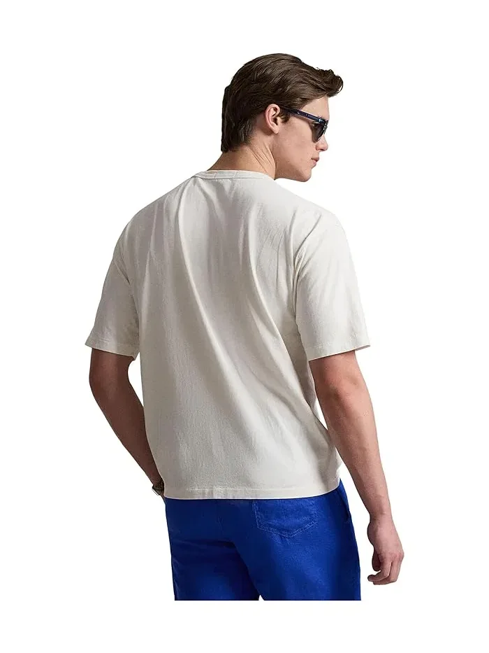 Футболка Polo Ralph Lauren Classic Fit Peace Love — изображение 5 из 5, белый