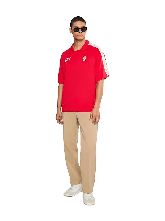 Футболка с воротником King Fanpack Spain PUMA — изображение 2 из 5, красный/белый/желтый