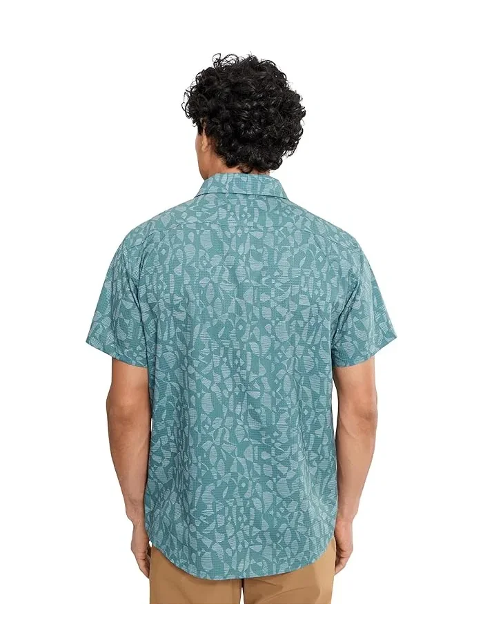 Рубашка AirExchange Short Sleeve Shirt Marmot — изображение 4 из 5, синий