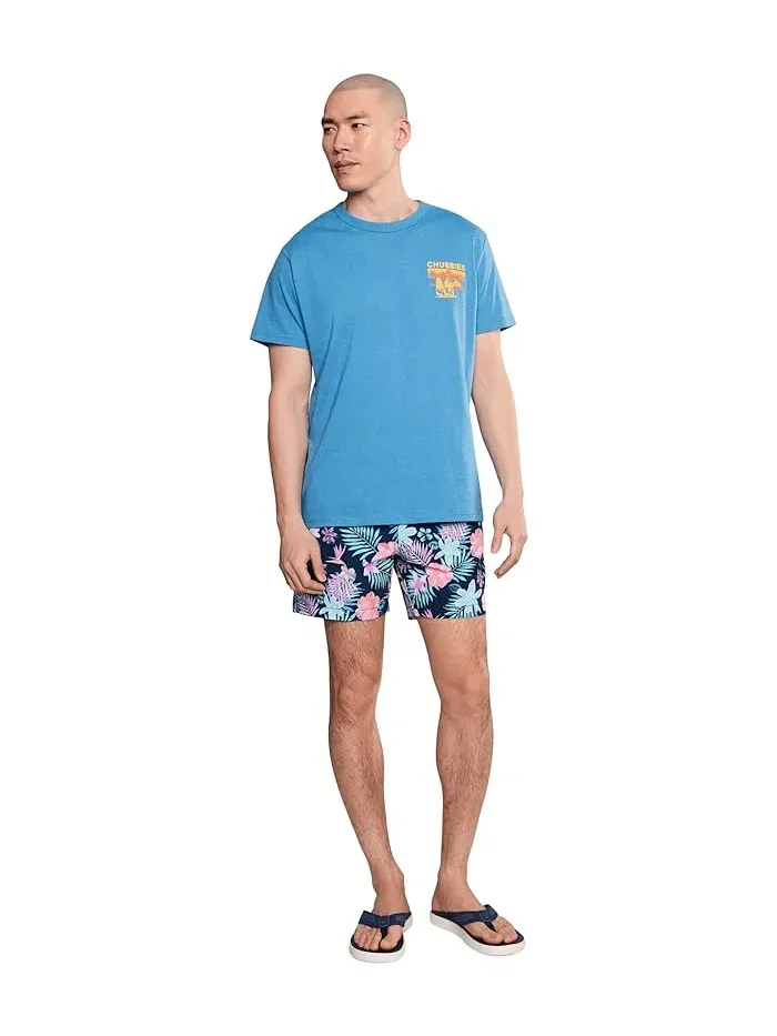 Футболка с принтом The Moment You've Waited For Chubbies — изображение 2 из 5, синий