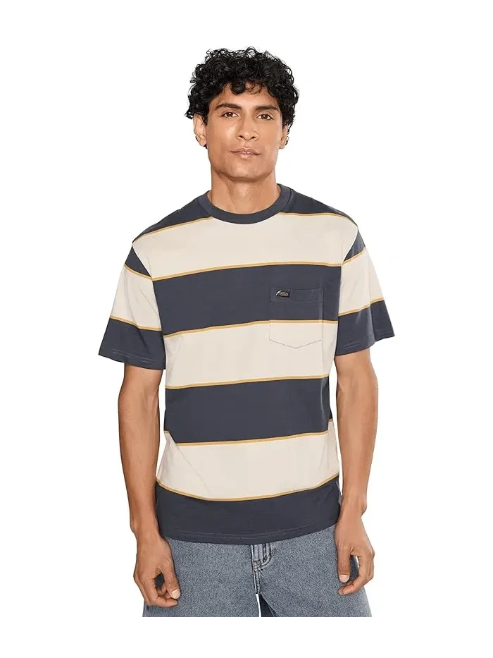 Футболка с полосками Dayshift Stripe RVCA — зеленый