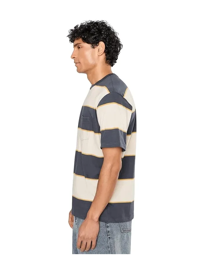 Футболка с полосками Dayshift Stripe RVCA — изображение 3 из 5, светлый хаки