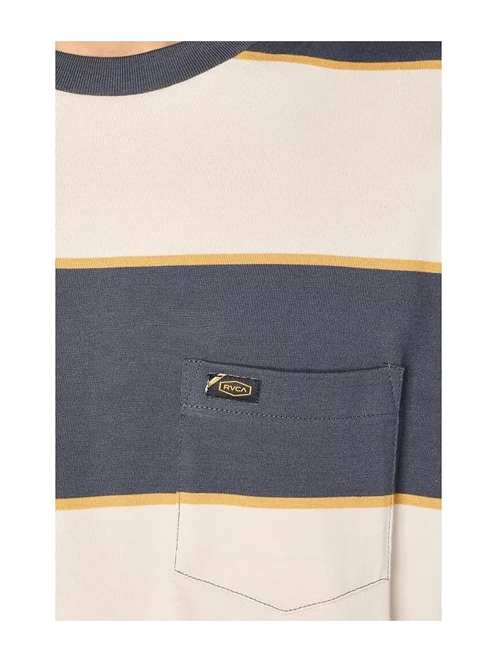Футболка с полосками Dayshift Stripe RVCA — изображение 5 из 5, светлый хаки
