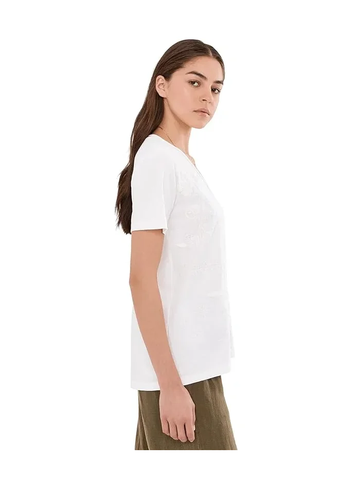 Футболка с вышивкой Marya Tee Karyn Seo — изображение 3 из 5, белый