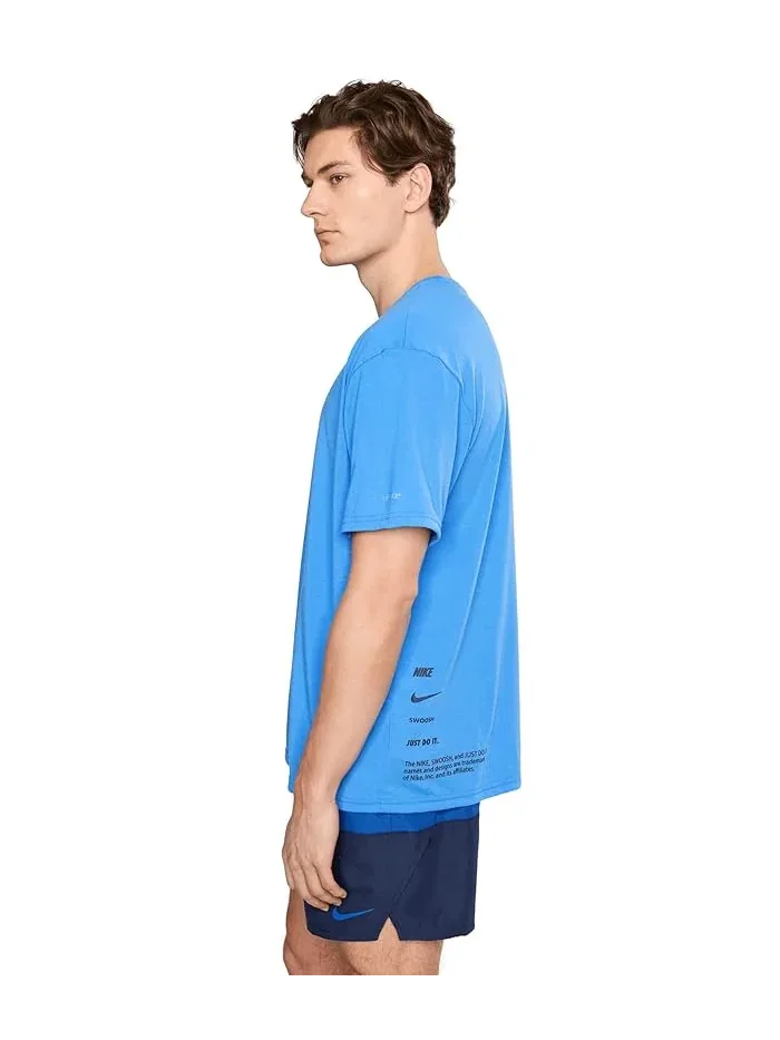Футболка Nike Hydroguard Specs Dri-FIT UV с коротким рукавом — изображение 3 из 5, синий