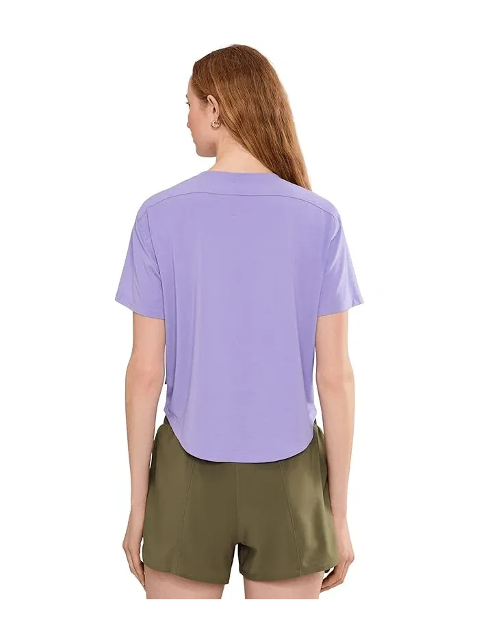 Футболка с защитой UPF 40 Trekkin Go Short Sleeve Mountain Hardwear — изображение 4 из 5, фиолетовый