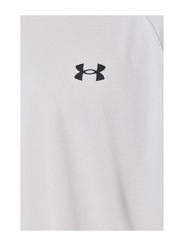 Футболка Tech Textured Short Sleeve Under Armour — изображение 5 из 5, серый/черный