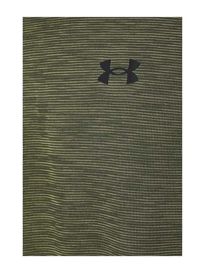 Футболка с коротким рукавом Tech Textured Under Armour — изображение 5 из 5, зеленый/черный