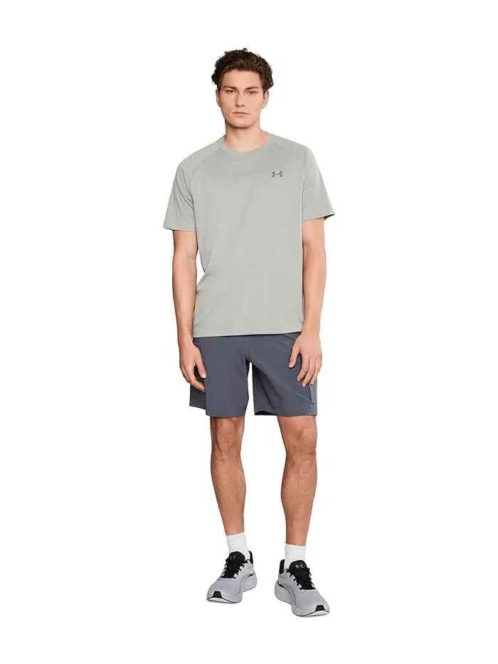 Футболка с коротким рукавом Tech Textured Under Armour — изображение 2 из 5, зеленый