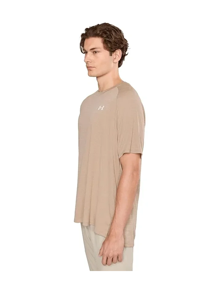 Футболка Tech Textured Under Armour — изображение 3 из 5, хаки/белый