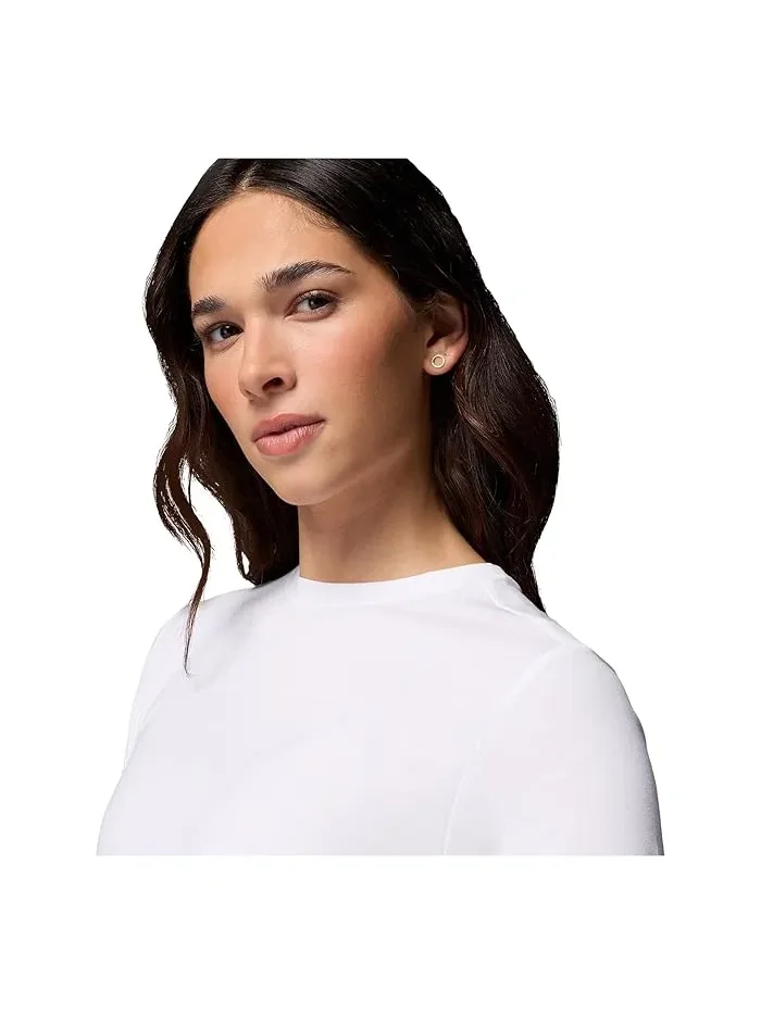 Футболка с длинным рукавом Soft Stretch Long Sleeve Tee Columbia — изображение 4 из 5, белый