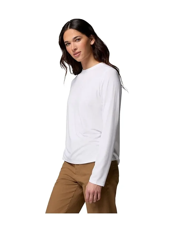 Футболка с длинным рукавом Soft Stretch Long Sleeve Tee Columbia — изображение 5 из 5, белый