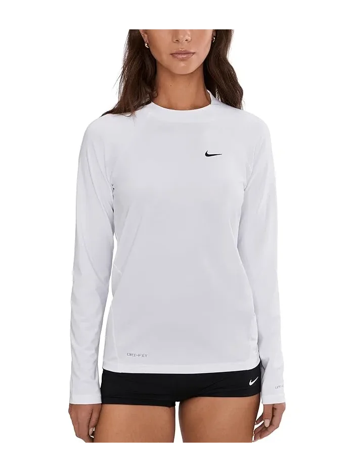 Футболка Dri-FIT UV Long Sleeve Hydroguard Nike — изображение 1 из 5, белый