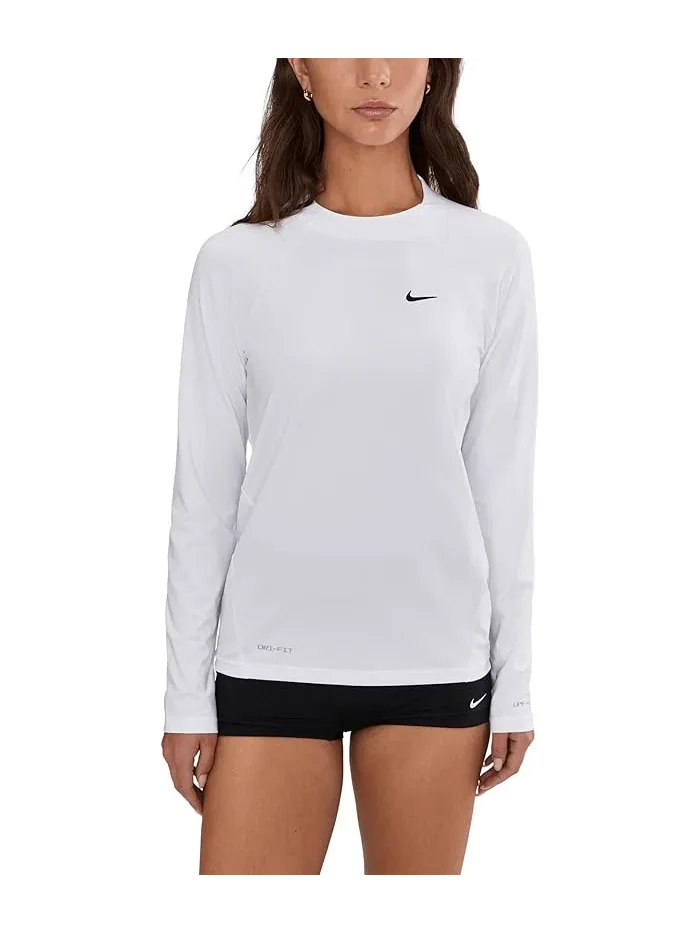 Футболка Dri-FIT UV Long Sleeve Hydroguard Nike — изображение 2 из 5, белый
