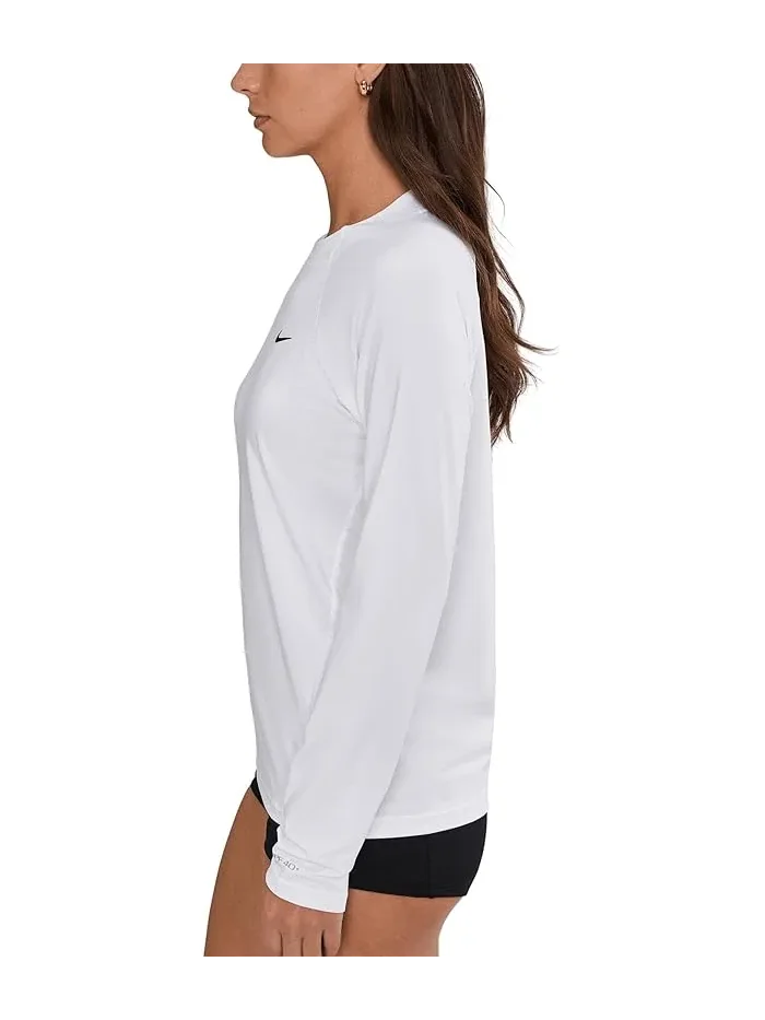 Футболка Dri-FIT UV Long Sleeve Hydroguard Nike — изображение 3 из 5, белый