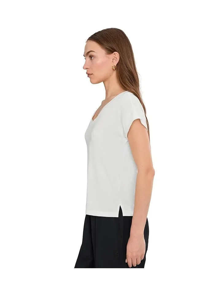 Футболка Columbia Daniela Falls V-Neck Short Sleeve Tee — изображение 3 из 5, морская соль