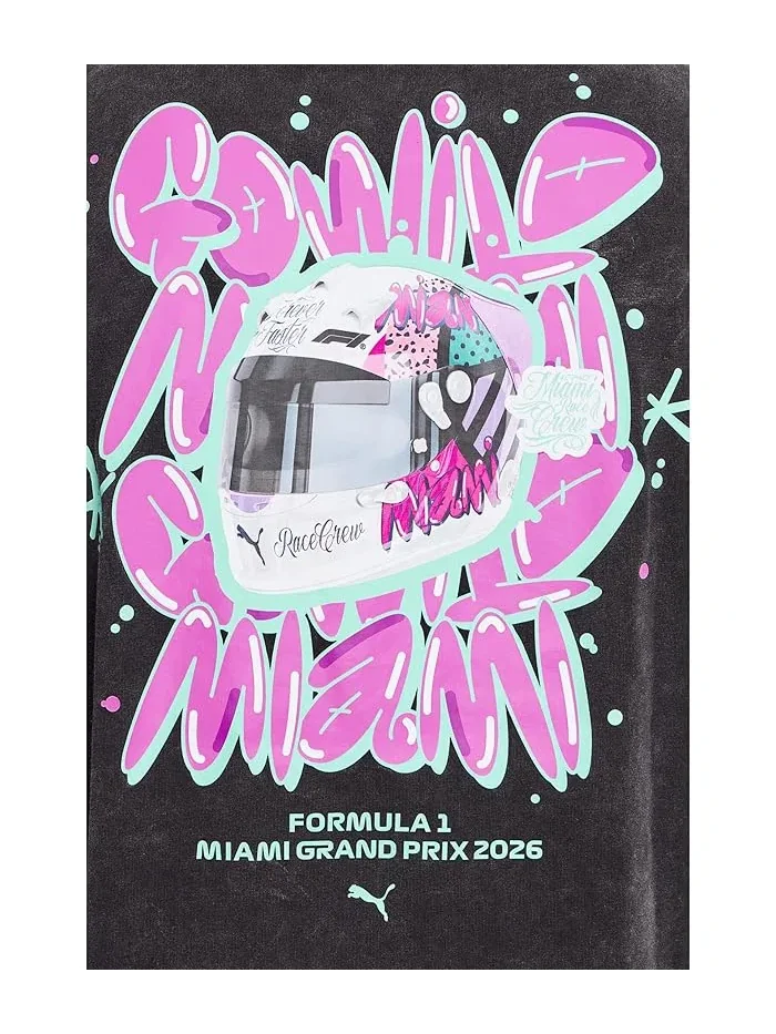 Футболка Formula 1 Miami Go Wild PUMA — изображение 5 из 5, черный