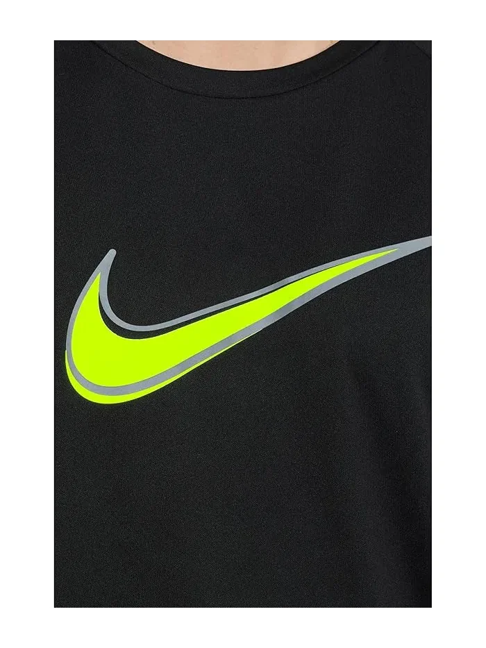 Футболка Nike Hydroguard Outline Swoosh Dri-FIT UV с коротким рукавом — изображение 5 из 5, черный