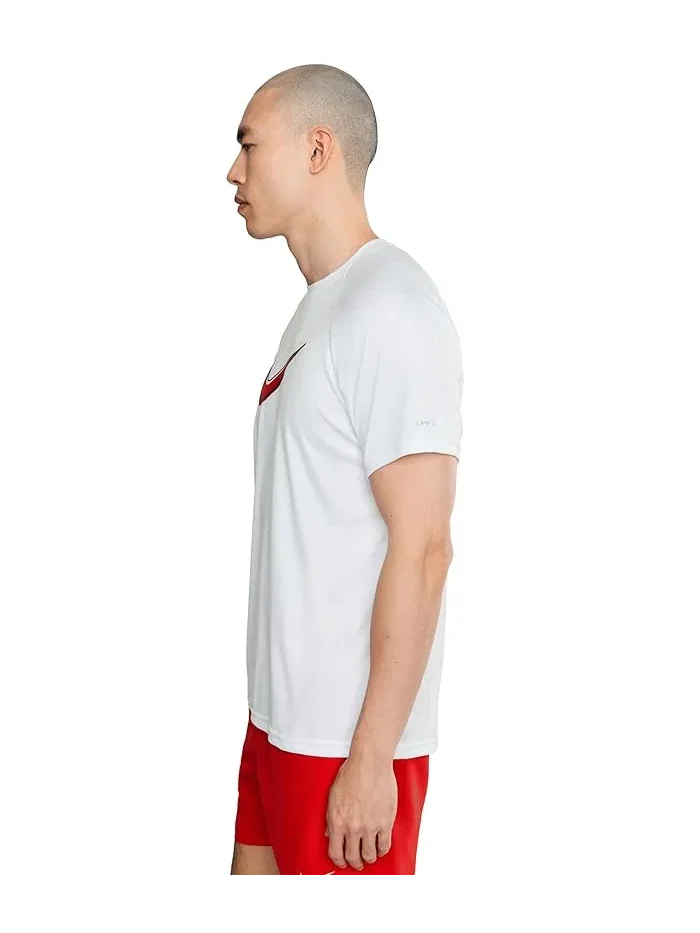 Футболка Nike Hydroguard Outline Swoosh Dri-FIT UV короткий рукав — изображение 3 из 5, белый