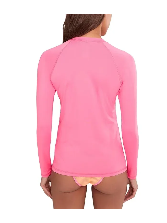 Футболка с длинным рукавом Dri-FIT UV Hydroguard Nike — изображение 4 из 5, розовый