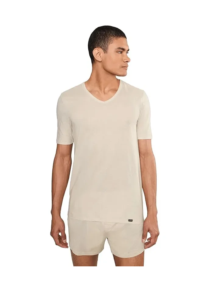 Футболка с V-образным вырезом Ultralight Short Sleeve V-Neck Hanro, Moon — серебристый