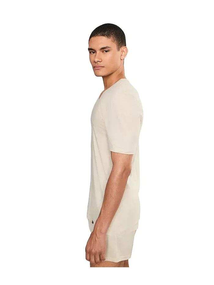 Футболка с V-образным вырезом Ultralight Short Sleeve V-Neck Hanro, Moon — изображение 3 из 5, лунный