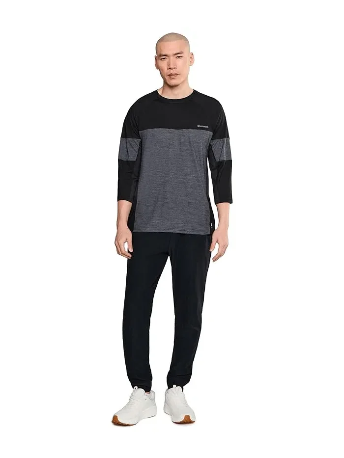 Футболка для маунтинбайка Mountain Bike 3/4 Sleeve Jersey Smartwool — изображение 2 из 5, черный темно-серый
