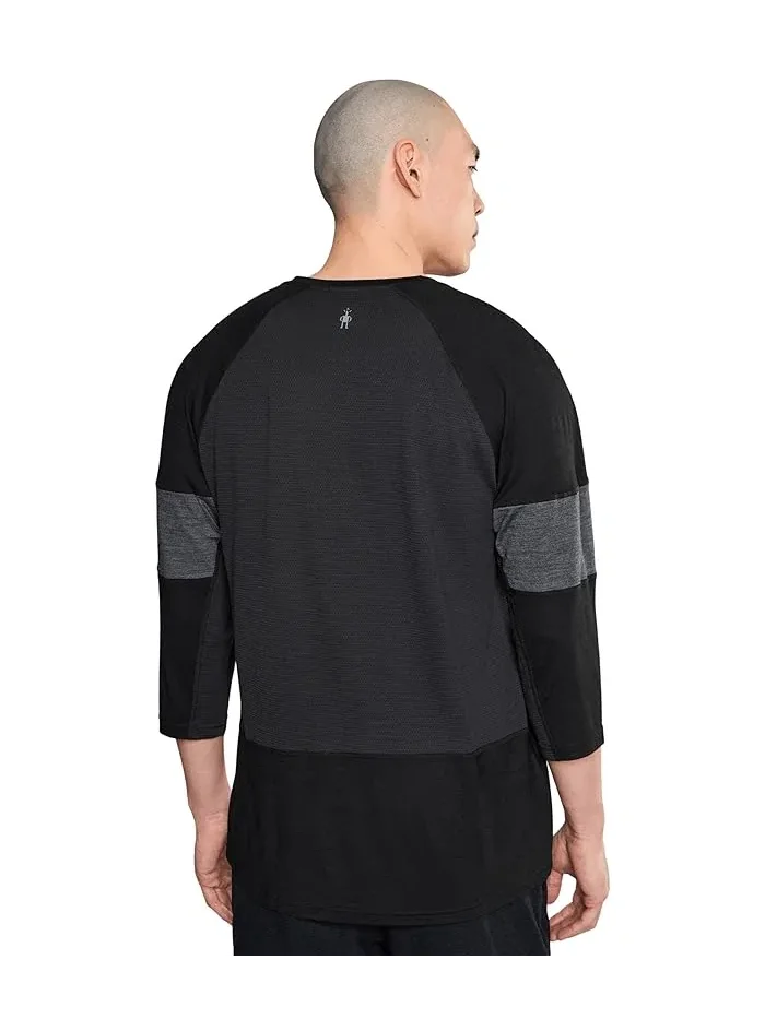 Футболка для маунтинбайка Mountain Bike 3/4 Sleeve Jersey Smartwool — изображение 4 из 5, черный темно-серый