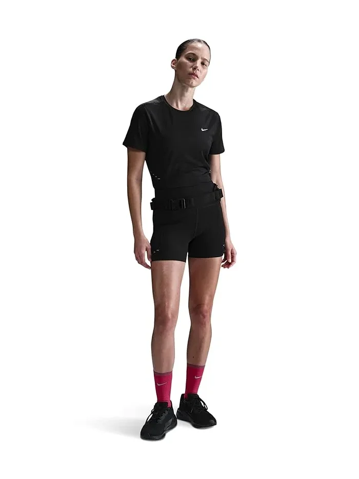 Футболка беговая Swift Dri-FIT Nike — изображение 2 из 5, черный/серебристый