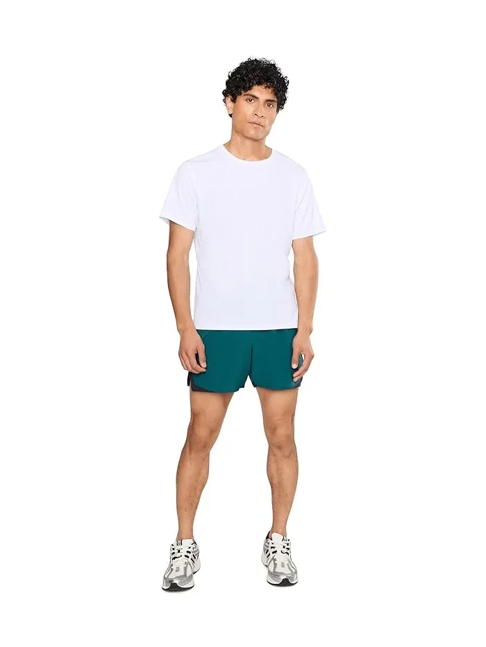 Шорты спортивные Run Essentials New Balance — изображение 2 из 5, зеленый