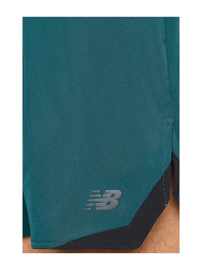 Шорты спортивные Run Essentials New Balance — изображение 5 из 5, зеленый