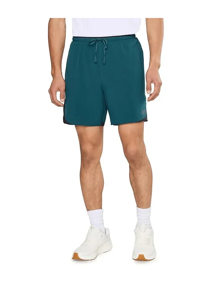 Шорты 7" Run Essentials New Balance — изображение 1 из 5, зеленый