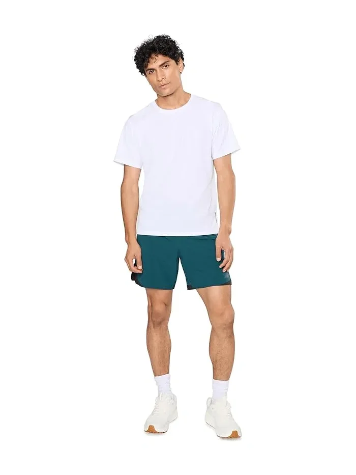 Шорты 7" Run Essentials New Balance — изображение 2 из 5, зеленый