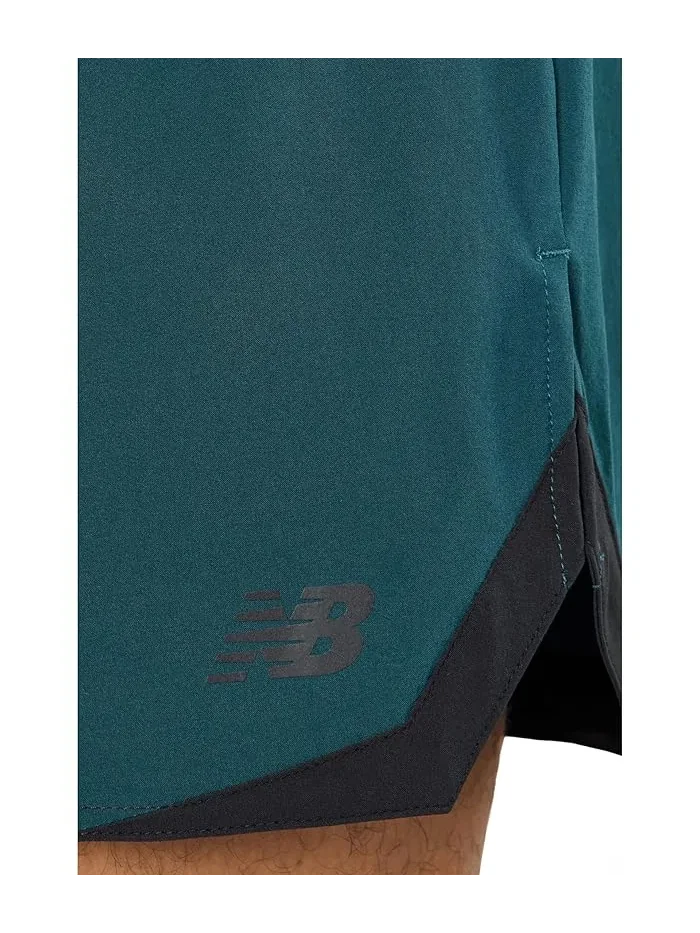 Шорты 7" Run Essentials New Balance — изображение 5 из 5, зеленый