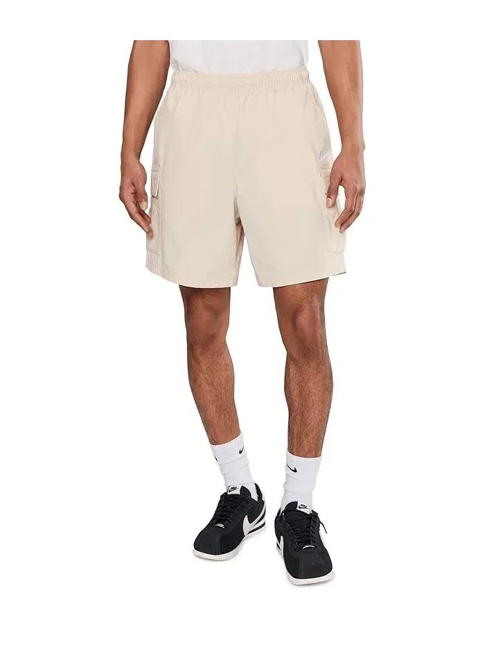Шорты спортивные Nike Sportswear Club Utility — изображение 1 из 5, светлый хаки/белый