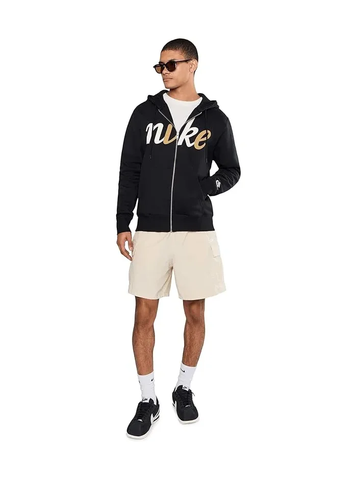 Шорты спортивные Nike Sportswear Club Utility — изображение 2 из 5, светлый хаки/белый